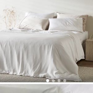 NWOT ettitide organic bamboo lyocell duvet cover
Feather White King/California